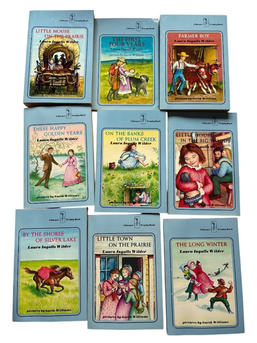 The Little House Books Box Set By Laura Ingalls Wilder Harper 9 Paperback